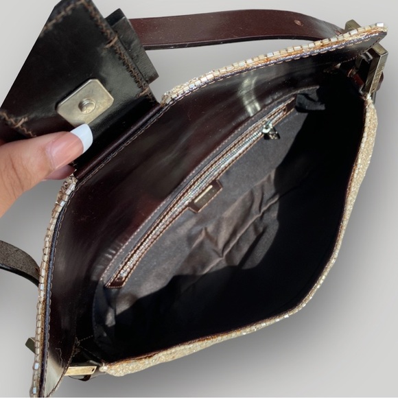Fendi Vintage Beige Beaded Baguette 🥖 - Picture 9 of 12
